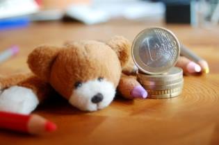 Teddybär Geld Sparen